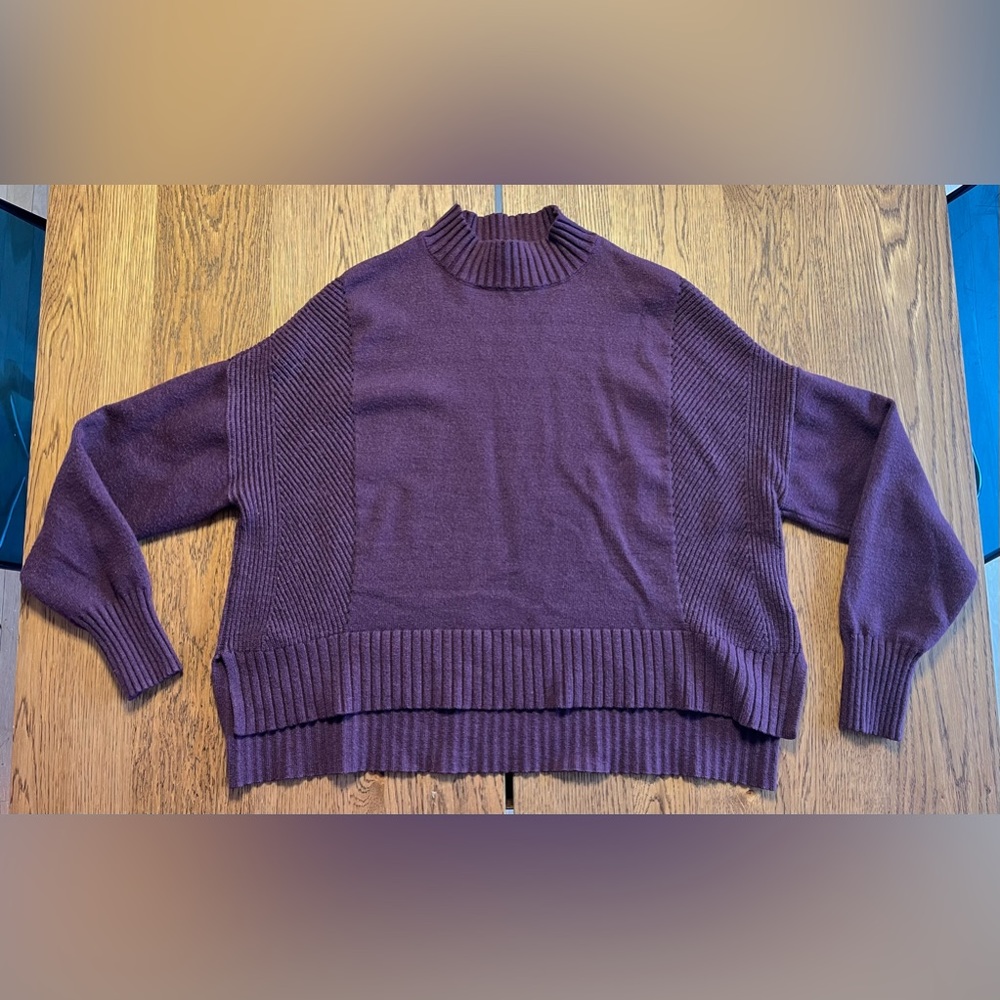 Mexx Purple Long Sleeve Sweater, Woman size XL, Woman warm sweater